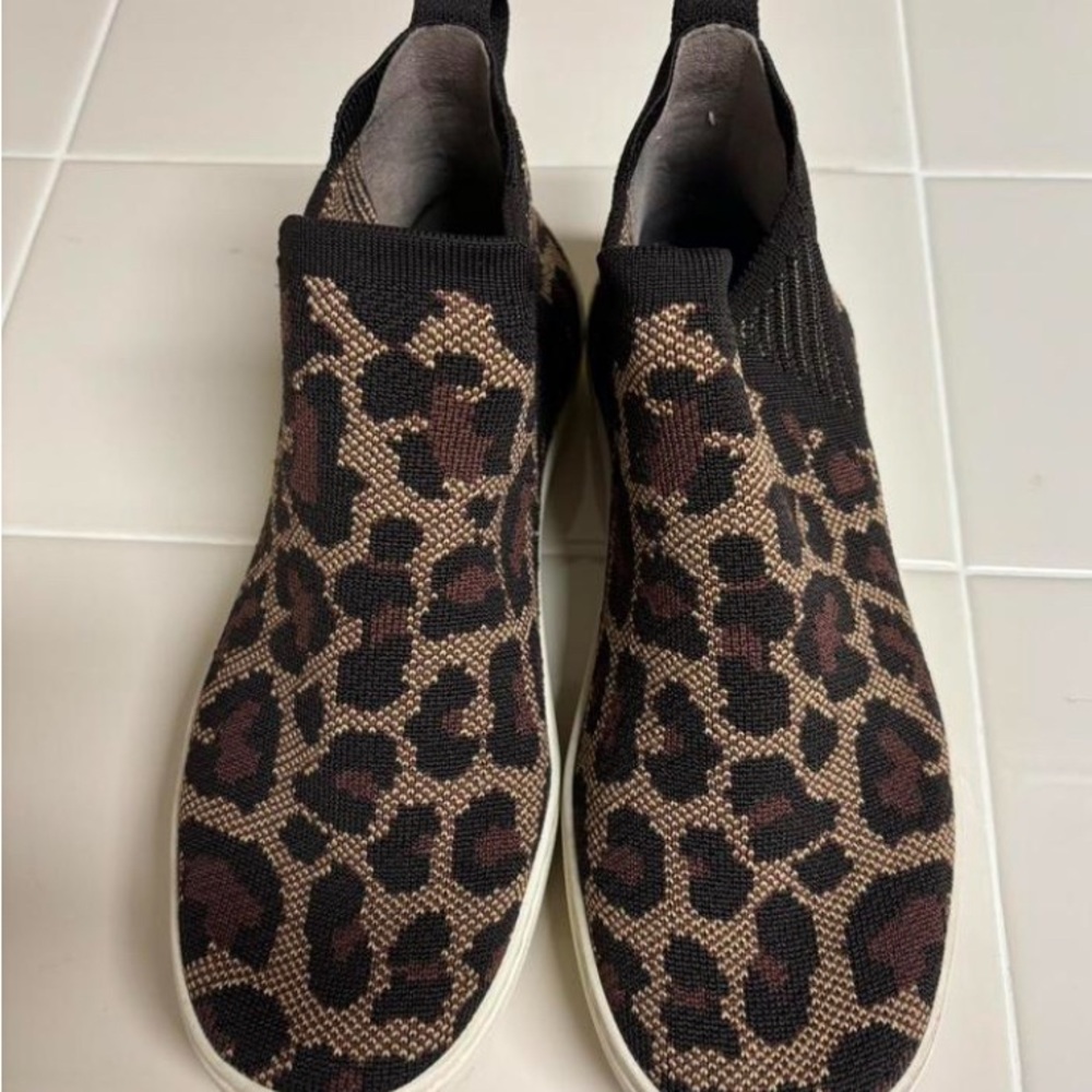 Rothy's Brown Leopard Slip-On Sneakers - Picture 5 of 7
